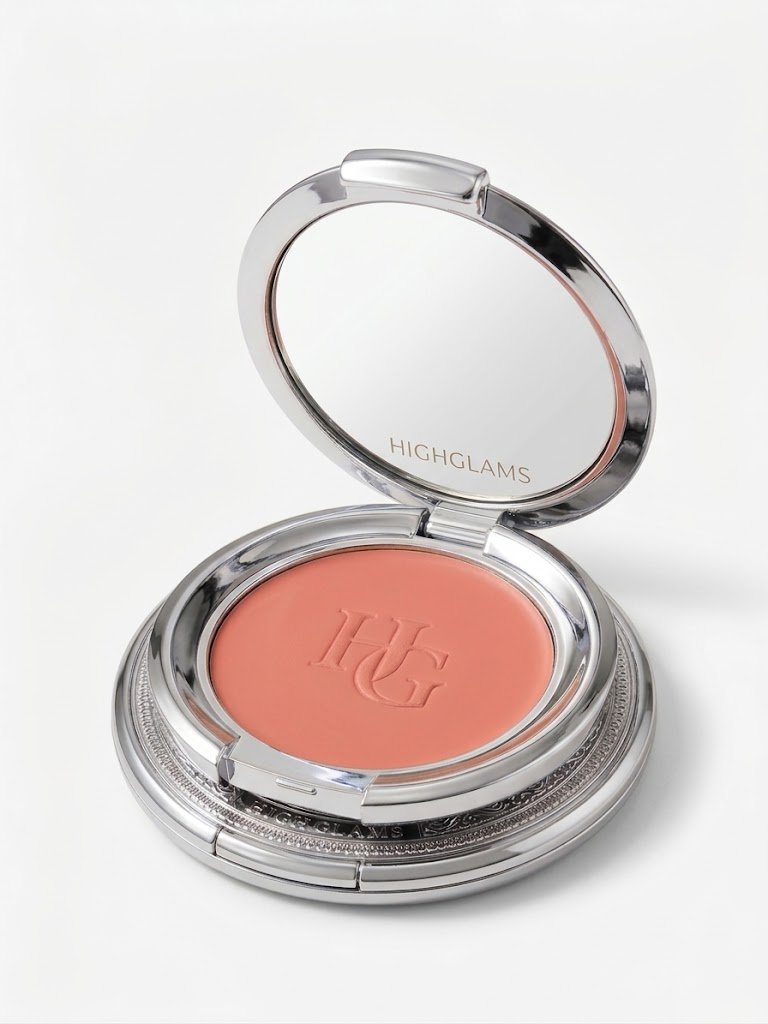 HighGlams Luxe Powder Blush (Peach Shade)
